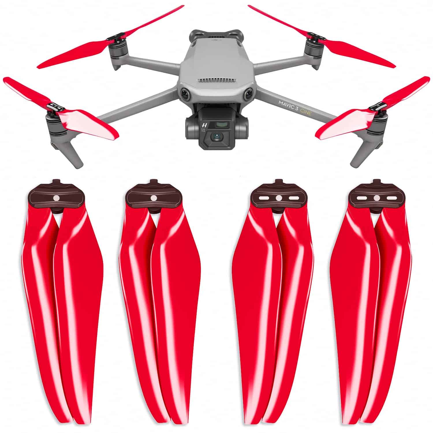 Hélices Stealth Master Airscrew para DJI Mavic 3 - Rojas, 4