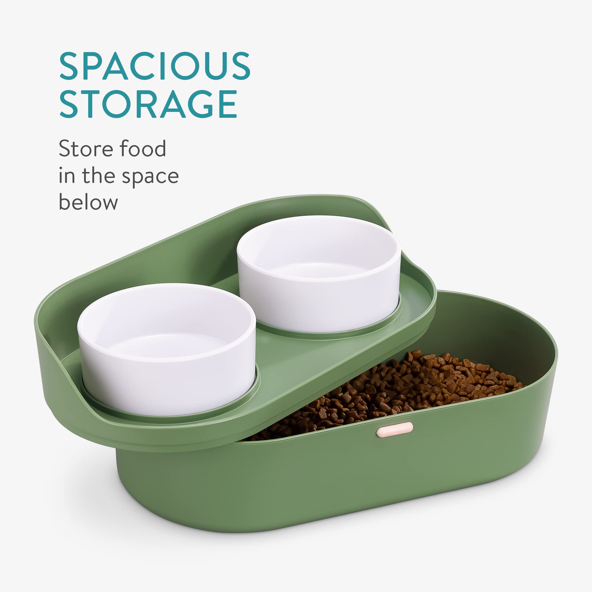 Estación de Alimentación para Mascotas Navaris con 2 - Imagen 4