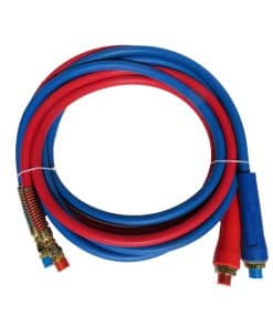 Ensamblaje de manguera de aire de goma roja y azul de 12