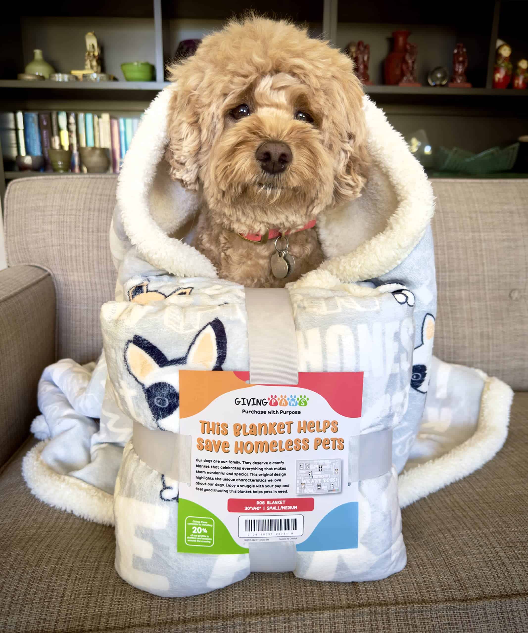 Manta de Sherpa de Giving Paws - 20% de las Ganancias