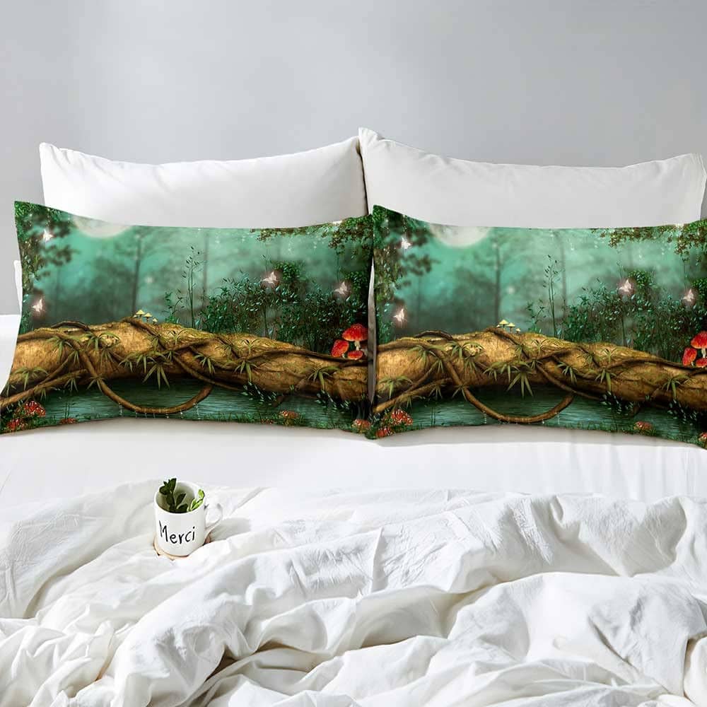 Juego de Funda Nórdica Verde LUVIVIHOME 3 Piezas para Cama - Imagen 5