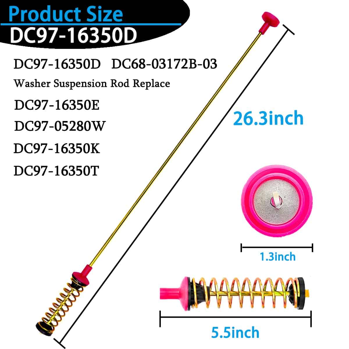 Kit de Varilla de Suspensión para Lavadora DC97-16350E - Imagen 3