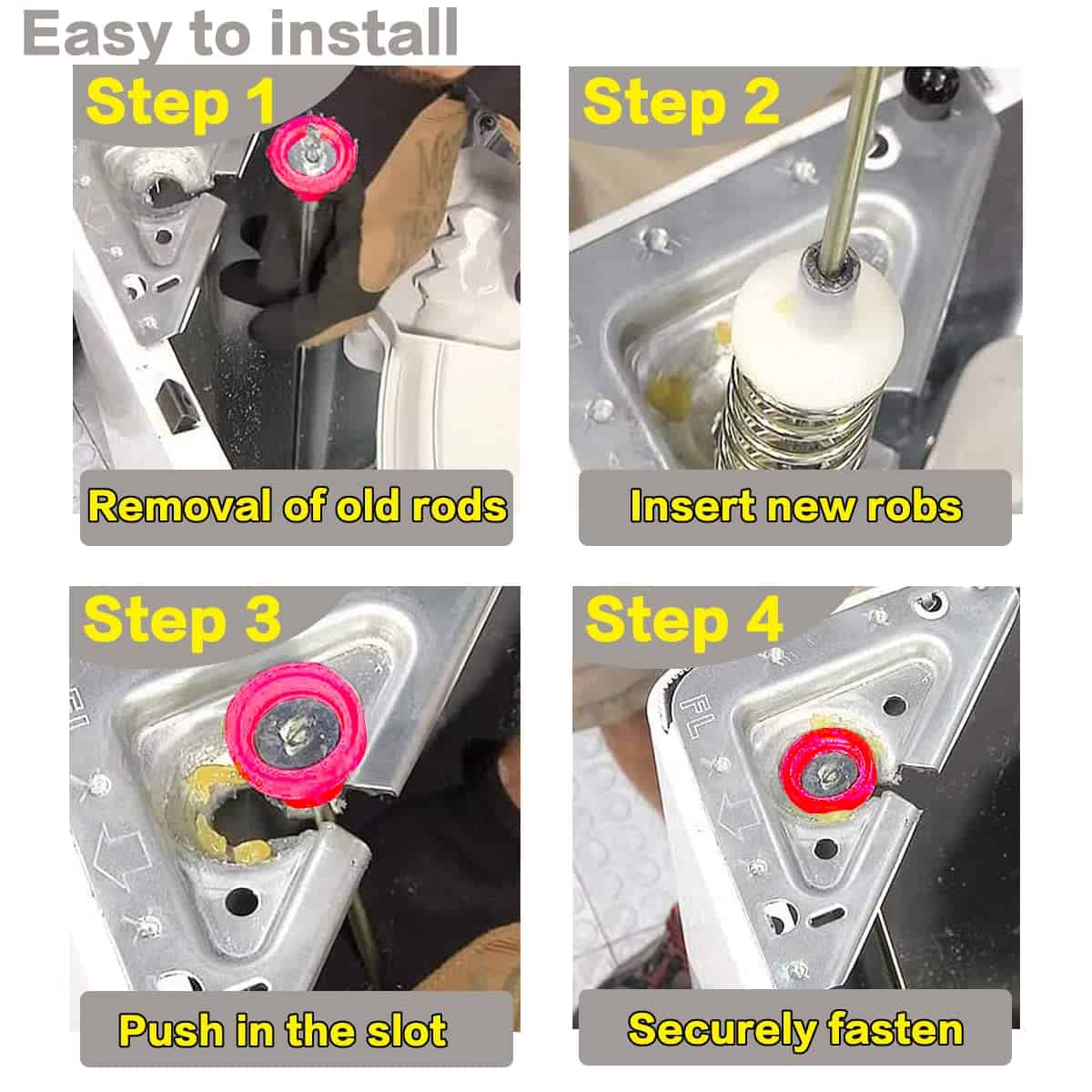 Kit de Varilla de Suspensión para Lavadora DC97-16350E - Imagen 5