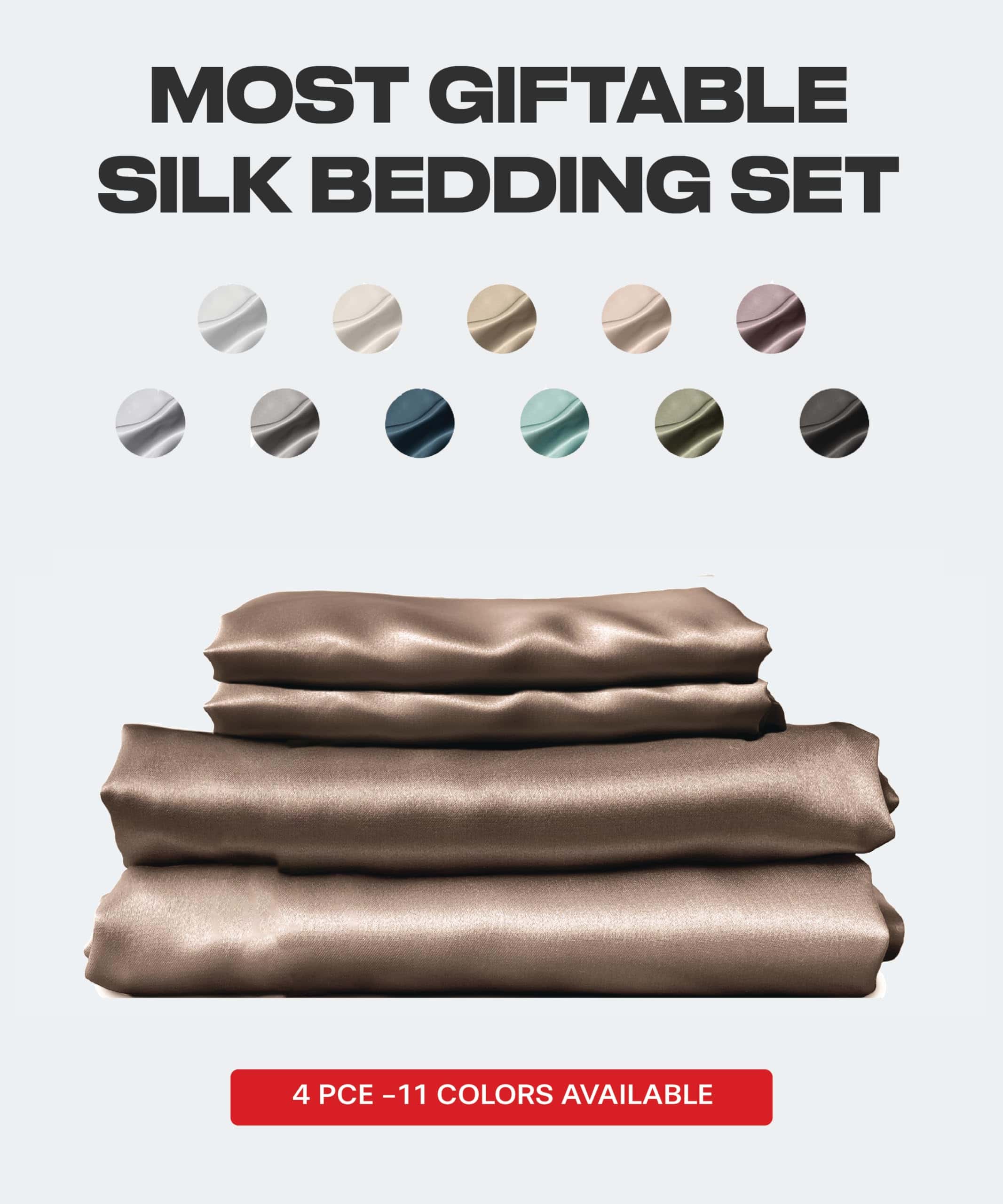 SUNDAYSILKS� | Juego de Sábanas de Seda -Champán Desnudo - Imagen 4