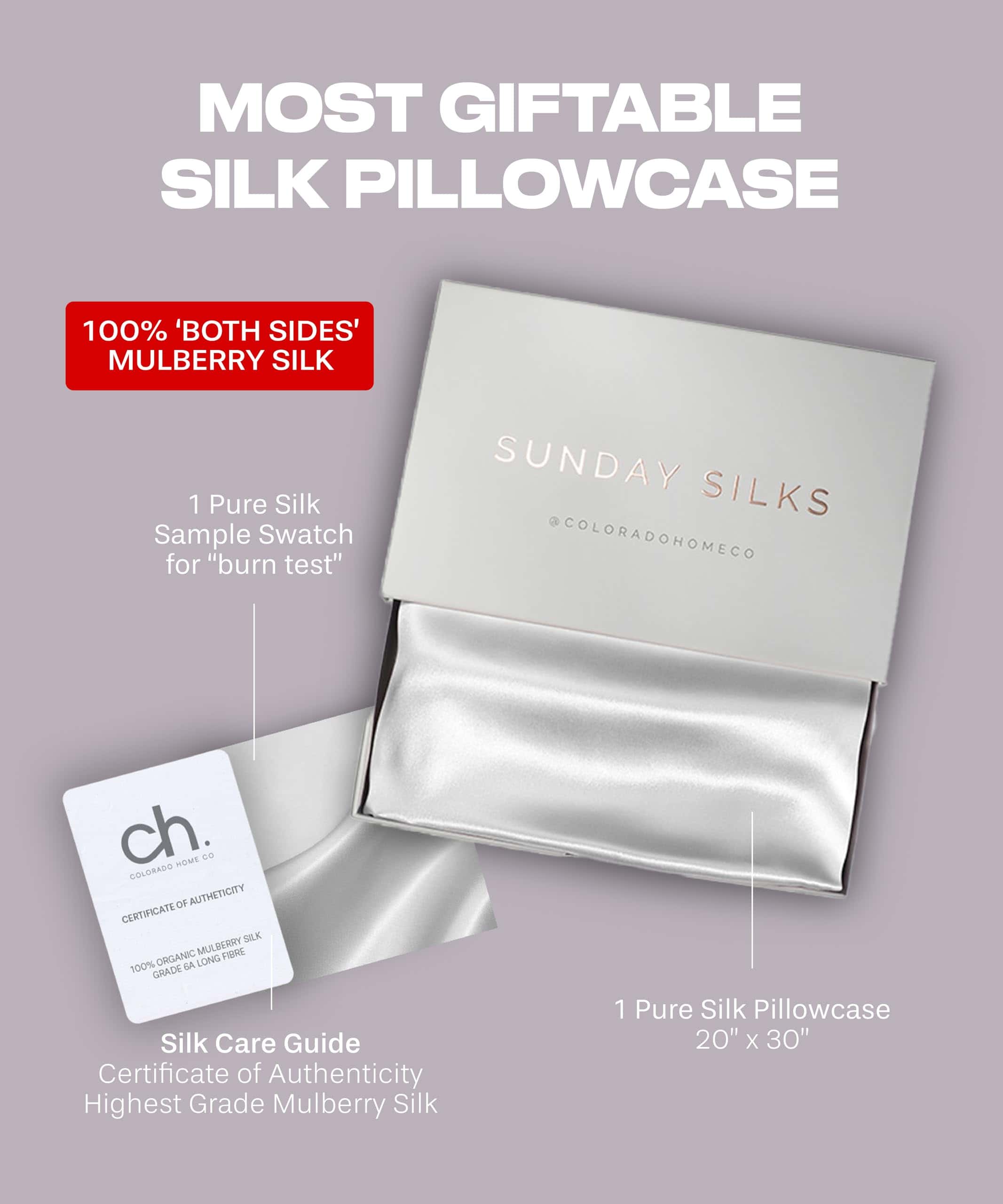 Funda de Almohada de Seda Premium SUNDAYSILKS -Blanco Puro - Imagen 7
