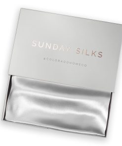 Funda de Almohada de Seda Premium SUNDAYSILKS -Blanco Puro