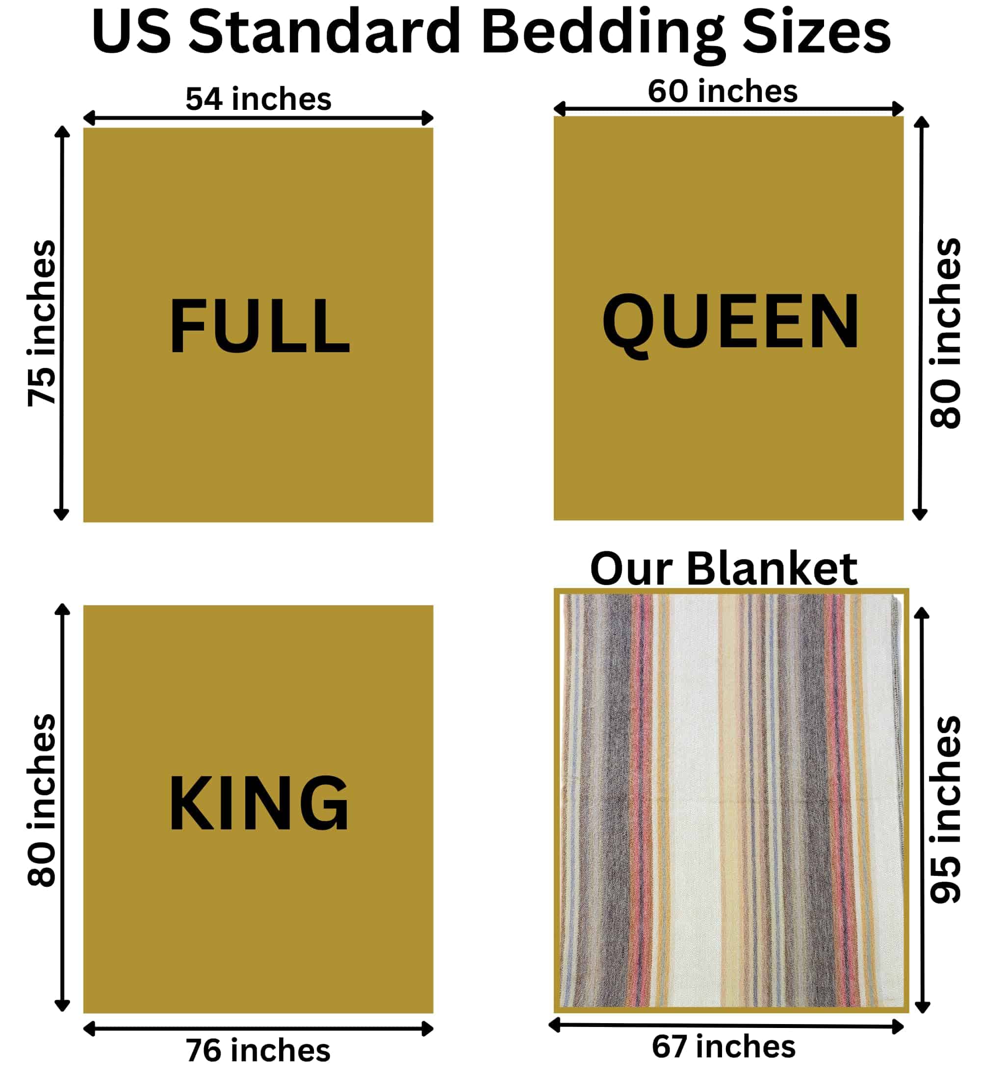 Manta de Lana de Alpaca DAVLINA | Súper -Beige Marrón Varico - Imagen 3