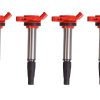 Conjunto de 4 Paquetes de Bobinas de Encendido Rojas ENA
