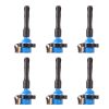 Paquete de 6 Bobinas de Encendido Azules ENA Compatible con