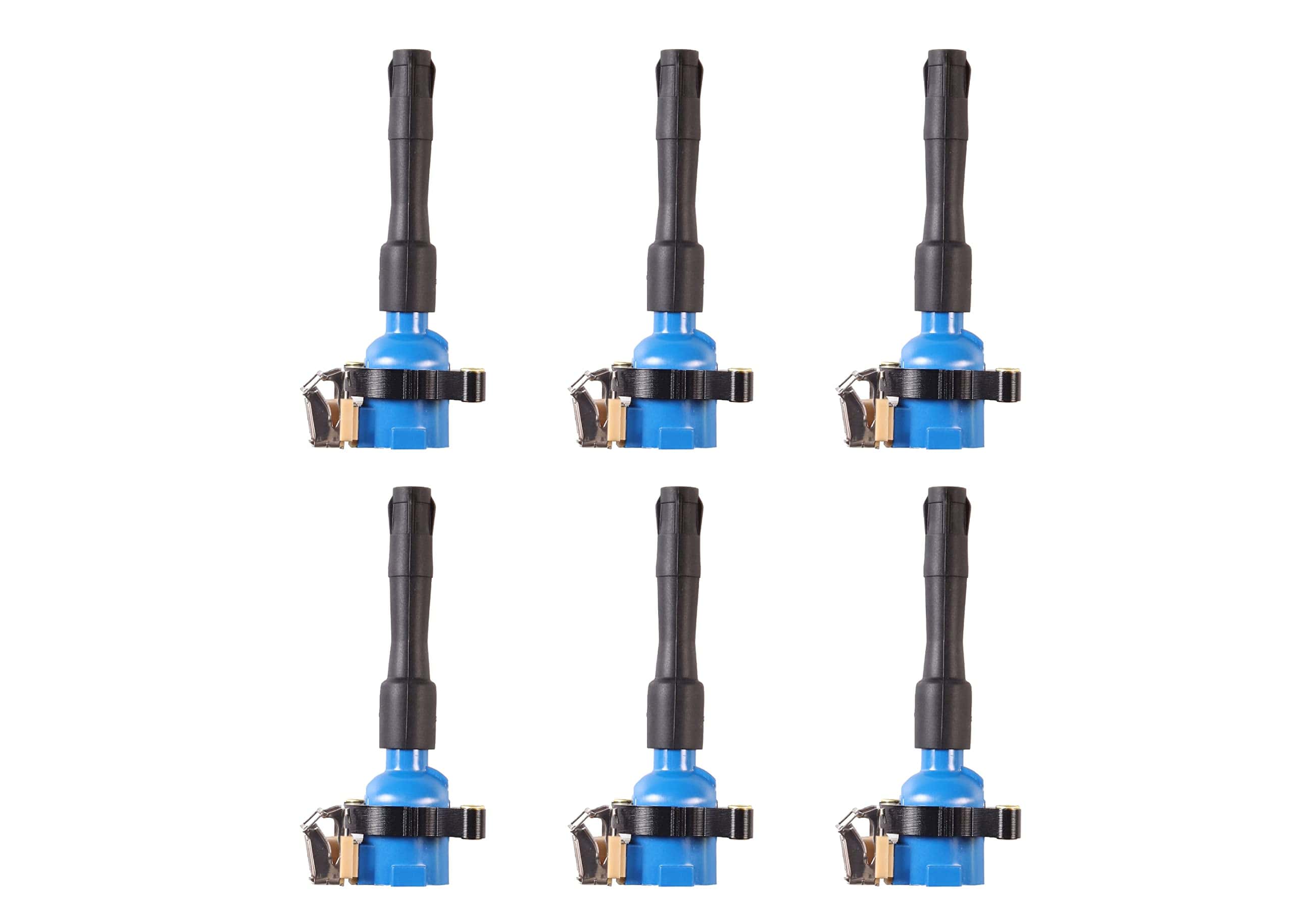 Paquete de 6 Bobinas de Encendido Azules ENA Compatible con
