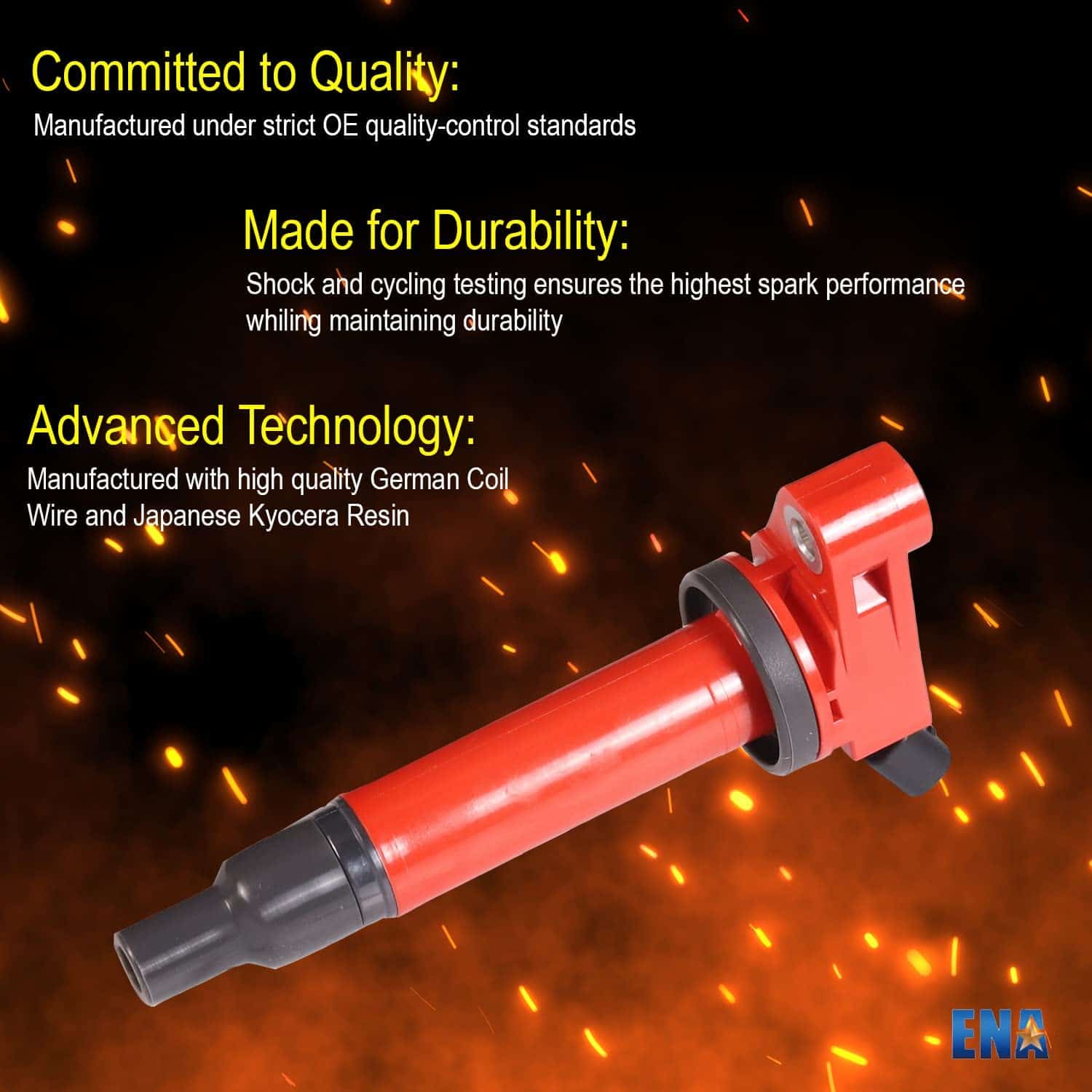 Pack de 6 Bobinas de Encendido Rojas 3.0 3.3 V6 Compatible - Imagen 8