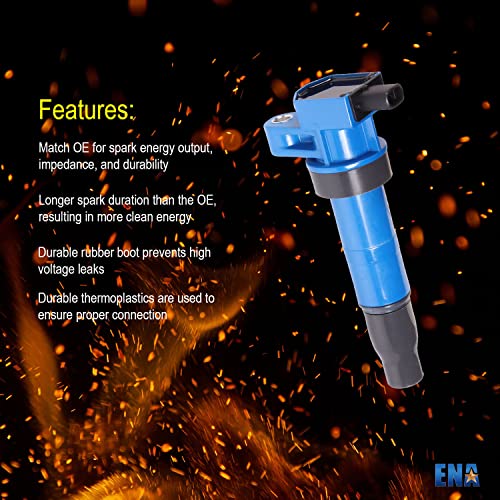 ENA Juego de 4 Bobinas de Encendido Azules Compatibles con - Imagen 8