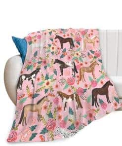 Manta de Caballo Regalos para Niñas Mujeres Caballos