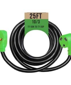 Cablectric 30 Amp 10/3 Cable de Extensión para RV y