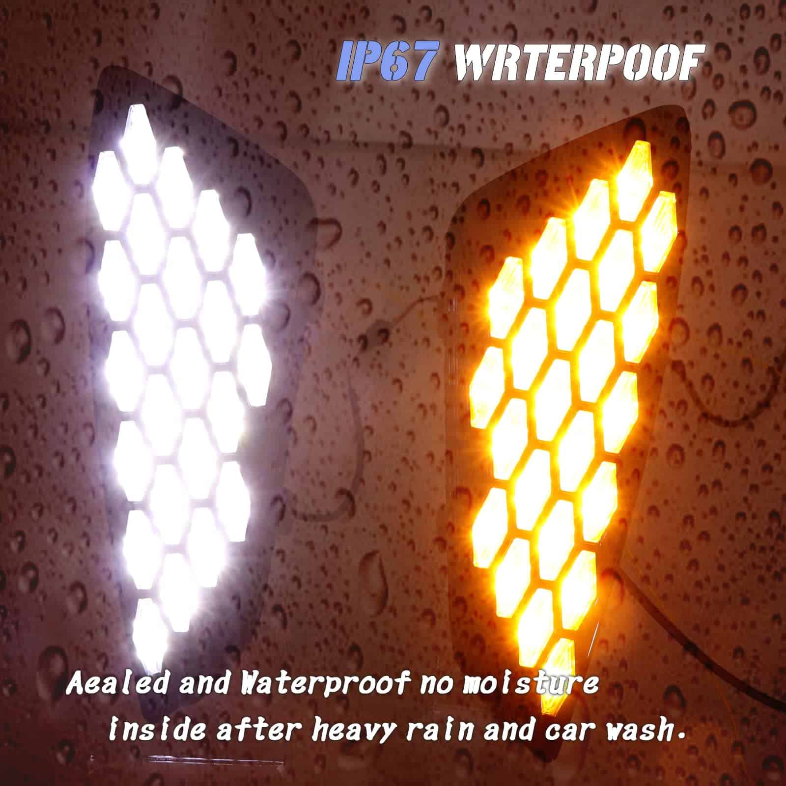 GEEGEETOP Luz LED de Niebla Delantera de Día Secuencial de - Imagen 6