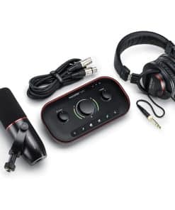 Focusrite Vocaster Dos Studio – Interfaz de Podcasting para