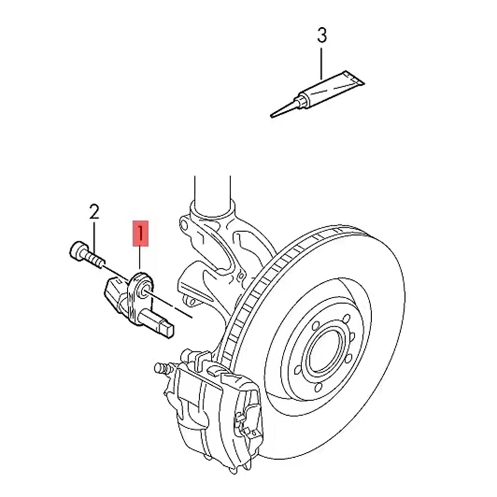 4Pcs Sensor de Velocidad de Rueda ABS Para VW Passat B7 CC - Imagen 8