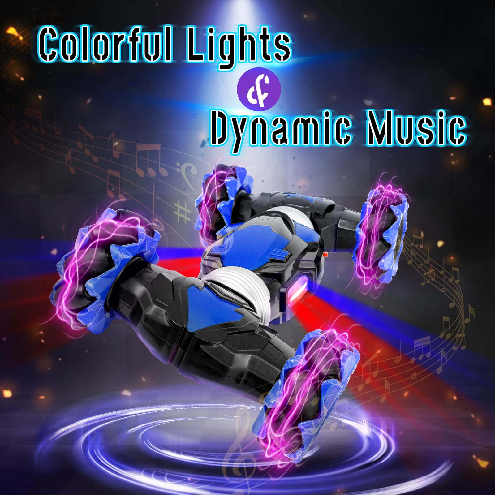 AGNEVE Coche de Acrobacias con Sensor de Gestos con Luces y - Imagen 5