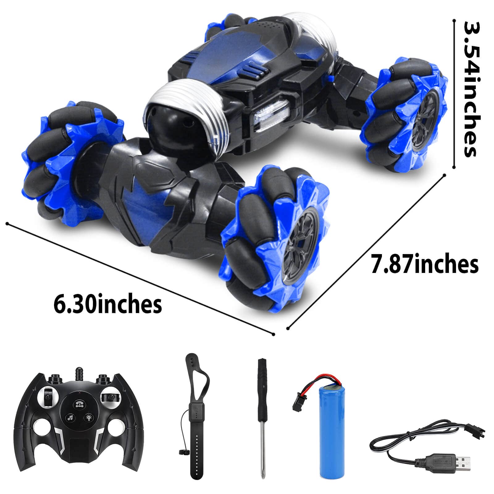 AGNEVE Coche de Acrobacias con Sensor de Gestos con Luces y - Imagen 9