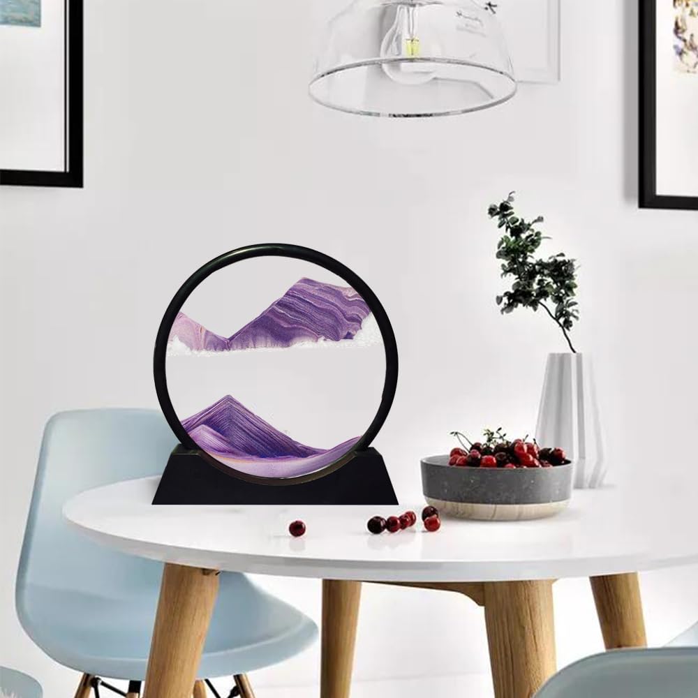 Cuadro de Arena en Movimiento Aoderun Round Glass 3D Deep - Imagen 4