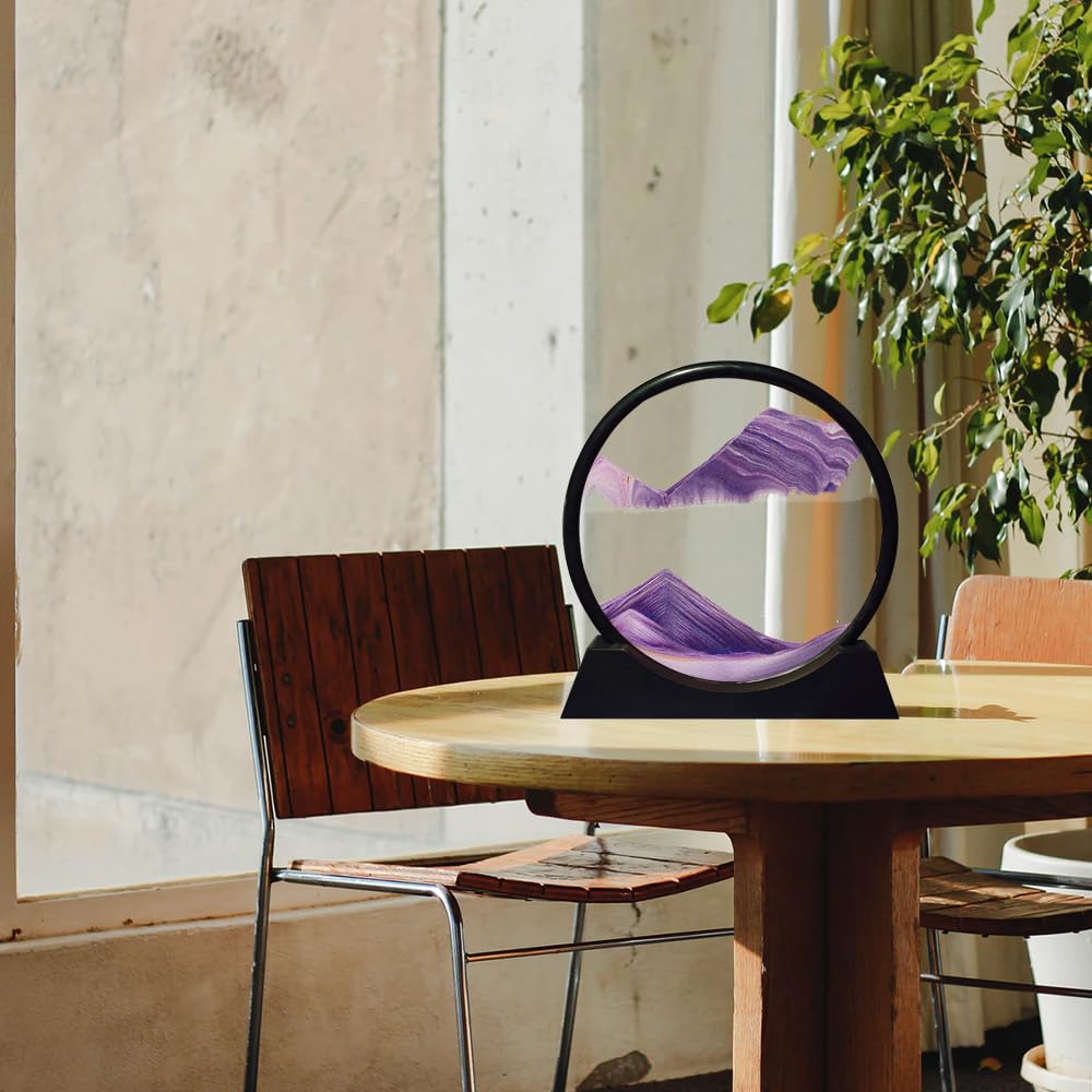 Cuadro de Arena en Movimiento Aoderun Round Glass 3D Deep - Imagen 8