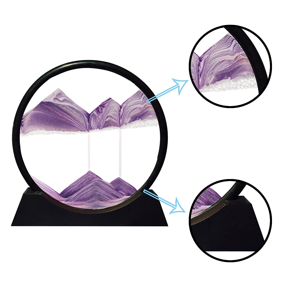 Cuadro de Arena en Movimiento Aoderun Round Glass 3D Deep - Imagen 6