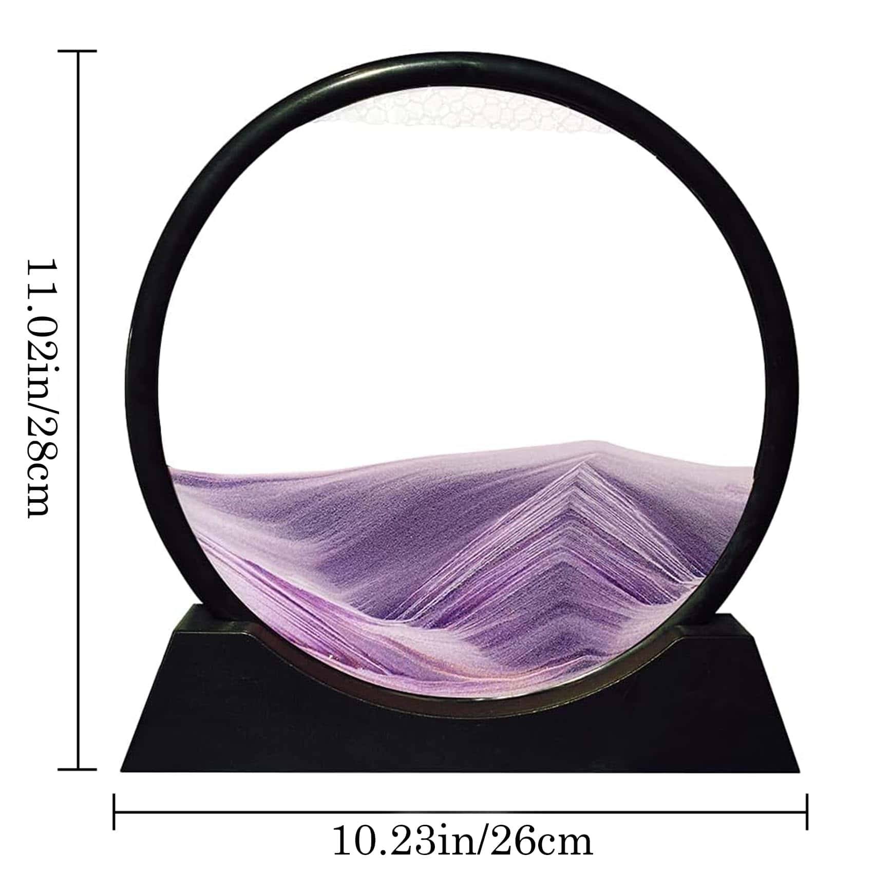 Cuadro de Arena en Movimiento Aoderun Round Glass 3D Deep - Imagen 5