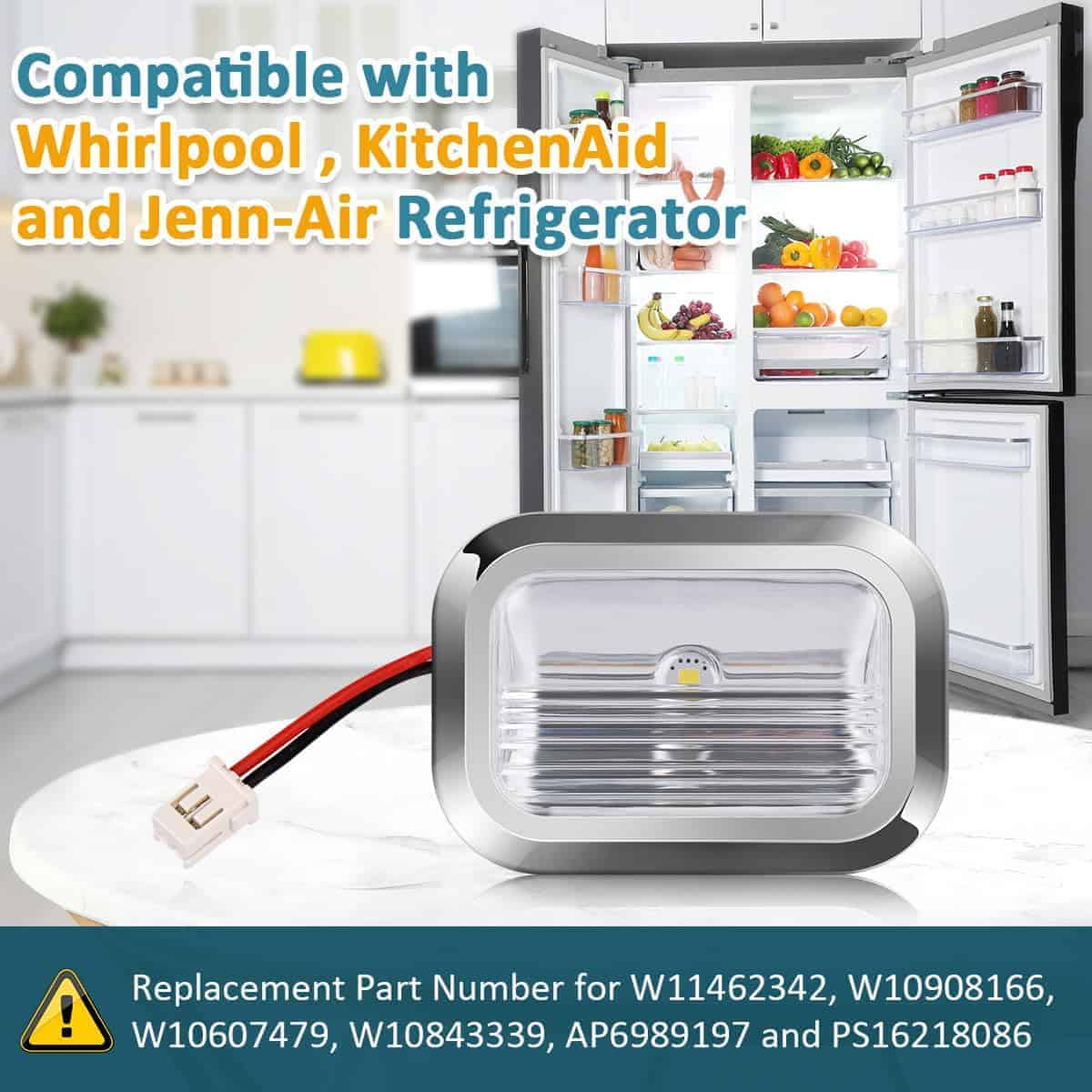 NOOTO 2 Pack W11462342 Refrigerator LED Module Assembly - Imagen 6