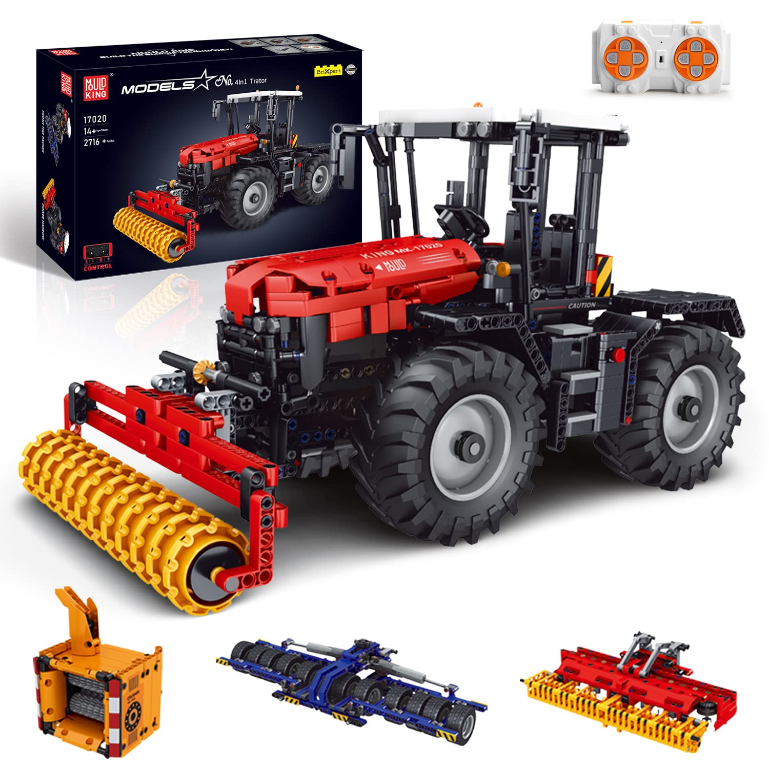 Conjunto de Juguetes de Construcción de Tractor RC Pesado 4