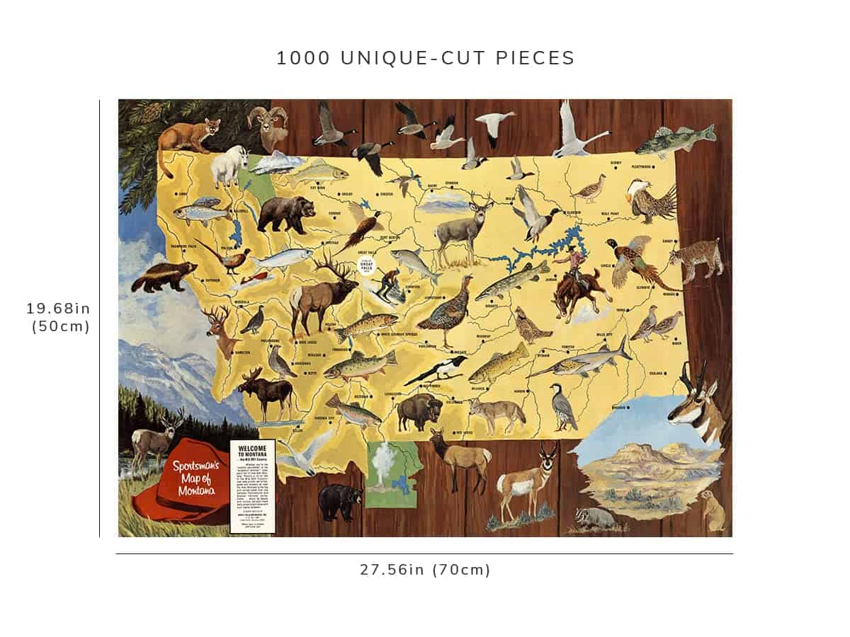 Rompecabezas de 1000 piezas | 1967 | Mapa Pictórico - Imagen 9