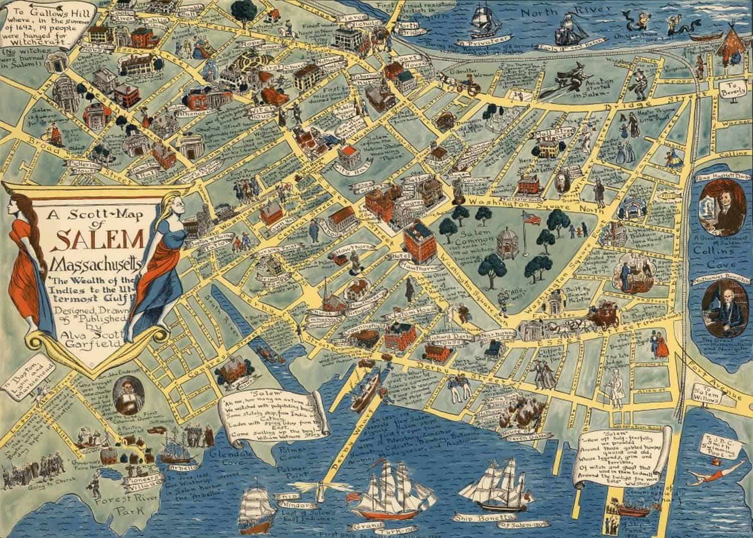 Rompecabezas de 1000 piezas | 1960 Mapa de Salem