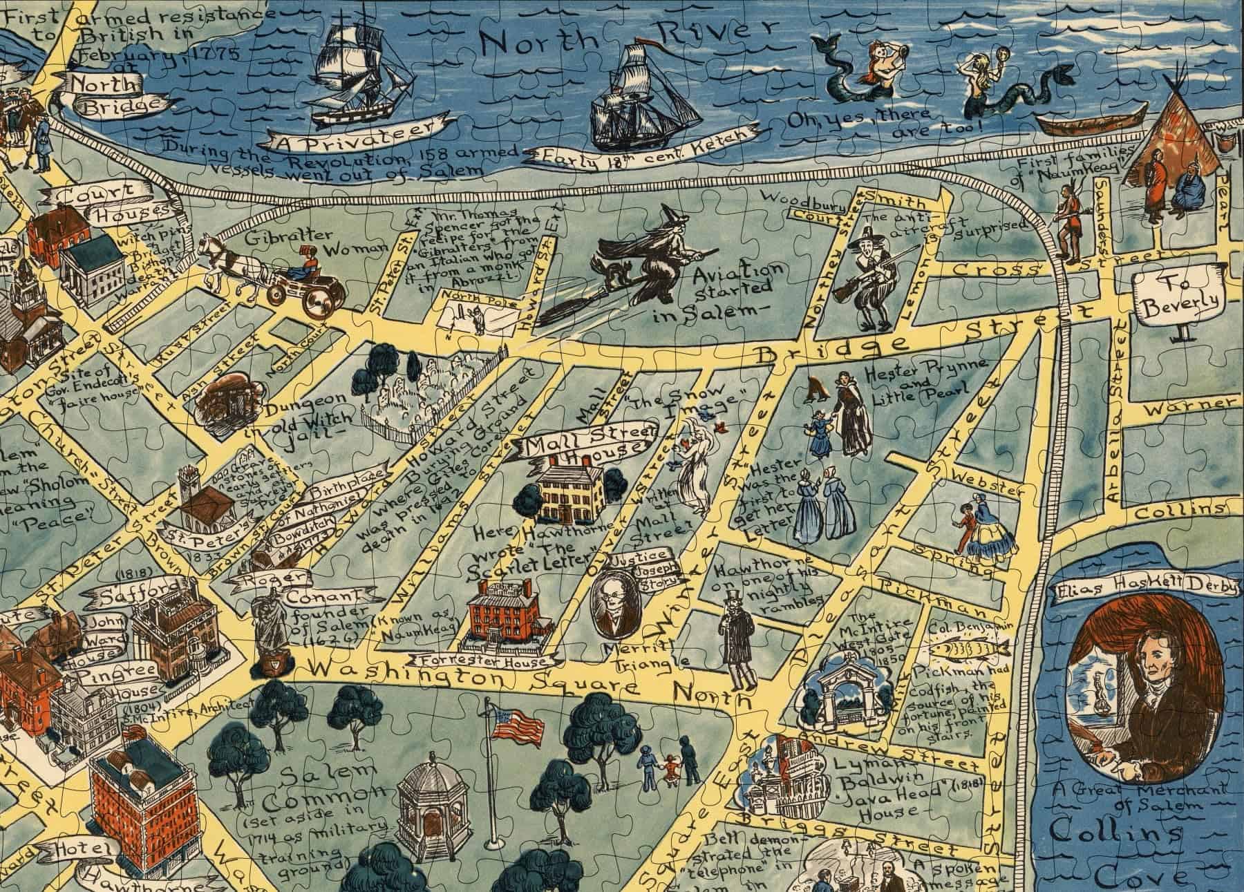 Rompecabezas de 1000 piezas | 1960 Mapa de Salem - Imagen 6