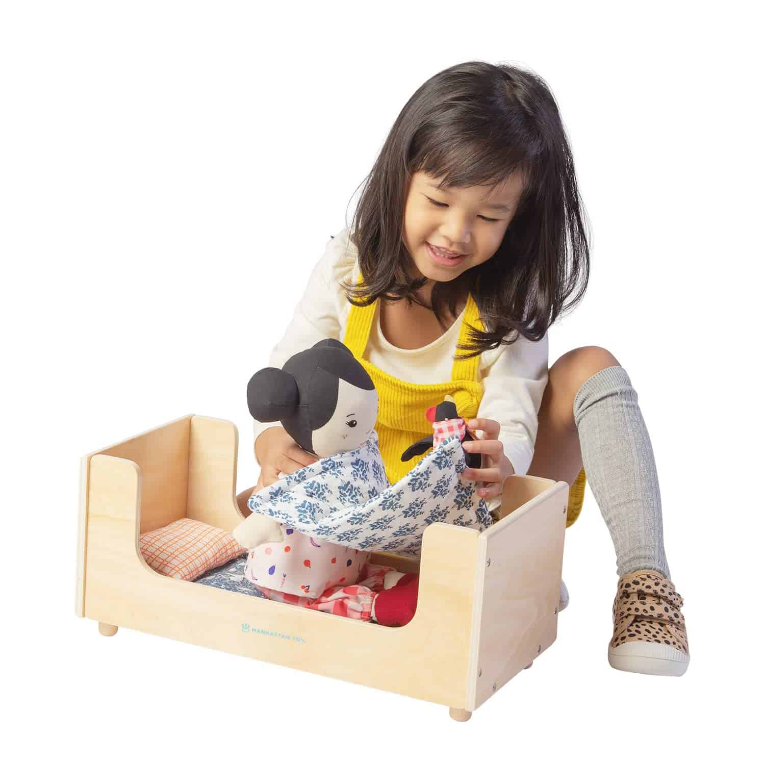 Cama de Juguete de Madera Manhattan Toy Sleep Tight con - Imagen 6