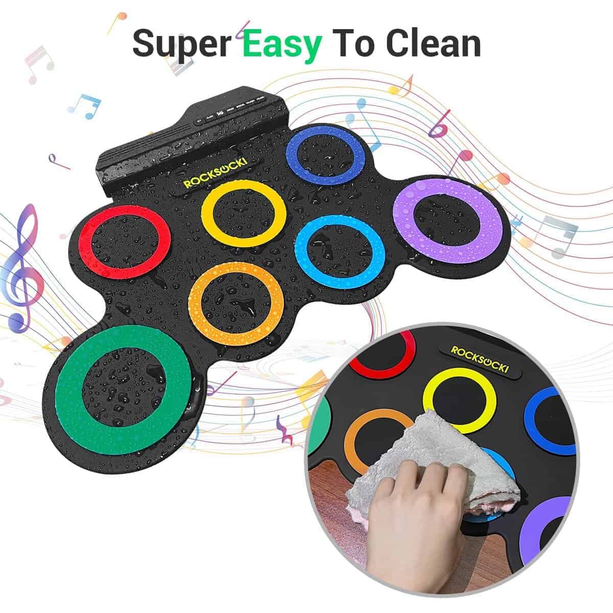 Set de Batería Eléctrica ROCKSOCKI, 7 Pads de Batería - Imagen 4