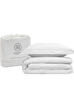 Threadmill Juego de Funda Nórdica Blanca para Cama