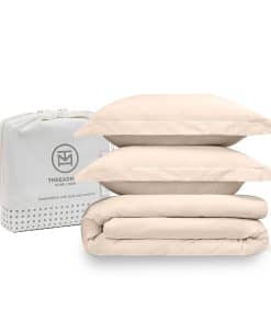 Juego de Funda de Edredón Beige Tamaño King Threadmill,