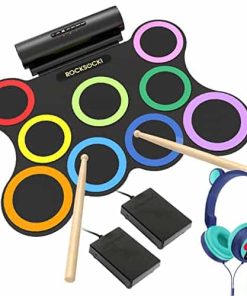 Set de Batería Eléctrica ROCKSOCKI 9-Pad con Auriculares,
