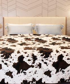 Manta de Vaca Suave y Cálida para Camas y Sofás 60x80