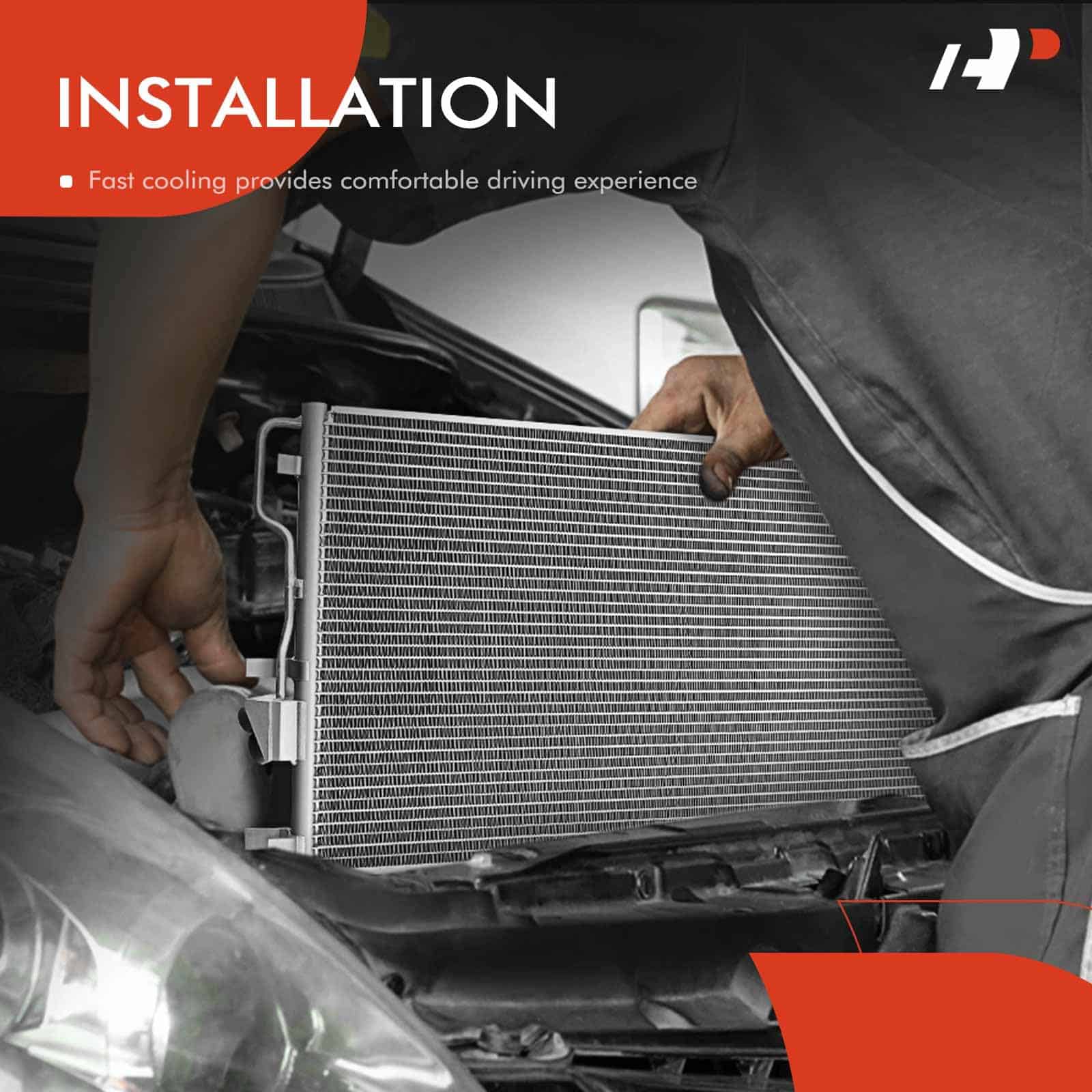 A-Premium Condensador de Aire Acondicionado A/C Compatible - Imagen 8