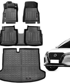 Set de Tapetes de Piso de 2 Filas y Forro para Maletero