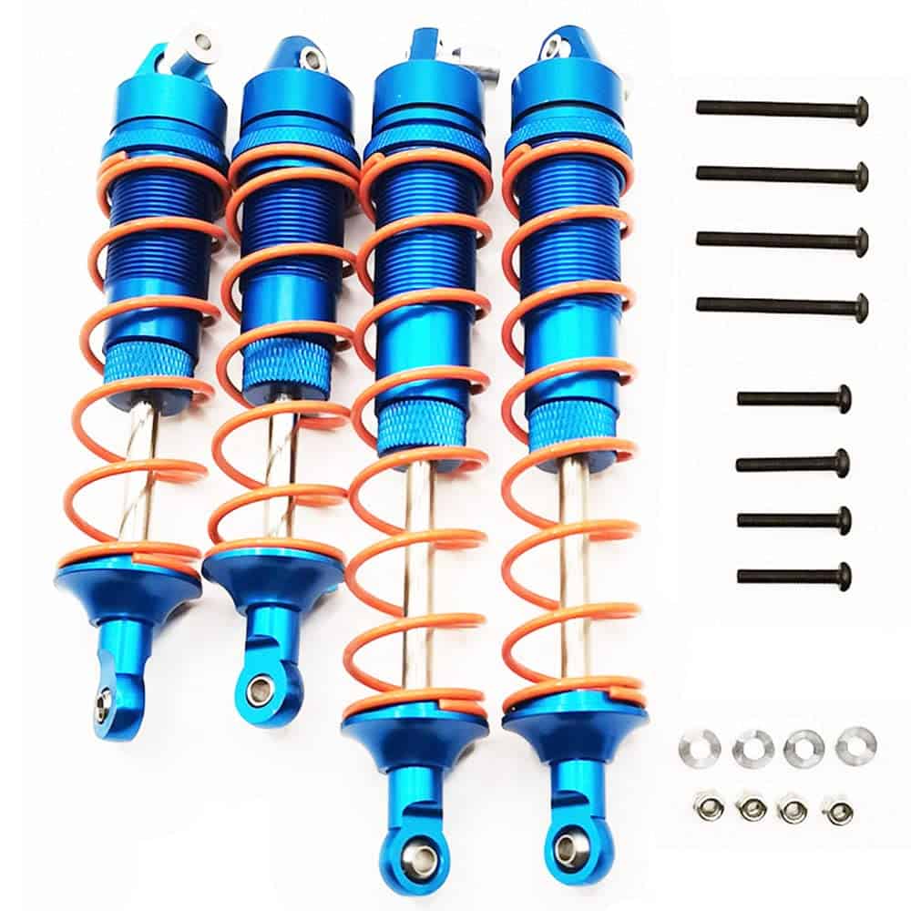 4pcs Amortiguador delantero y trasero para -Azul oscuro