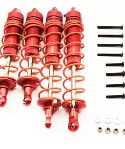 4pcs Amortiguador Delantero y Trasero para -Rojo