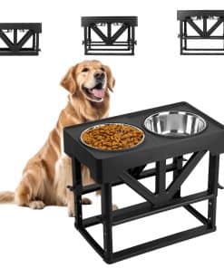 Stanew Elevated Dog Bowls con 2 tazones de comida para