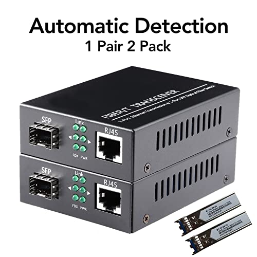 Par de Convertidores de Medios de Fibra Ethernet SFP - Imagen 8