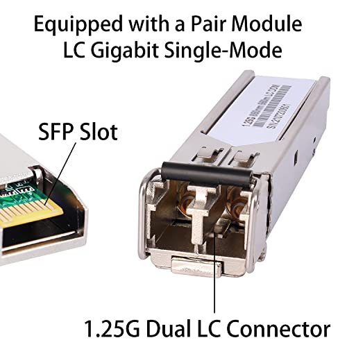 Par de Convertidores de Medios de Fibra Ethernet SFP - Imagen 4