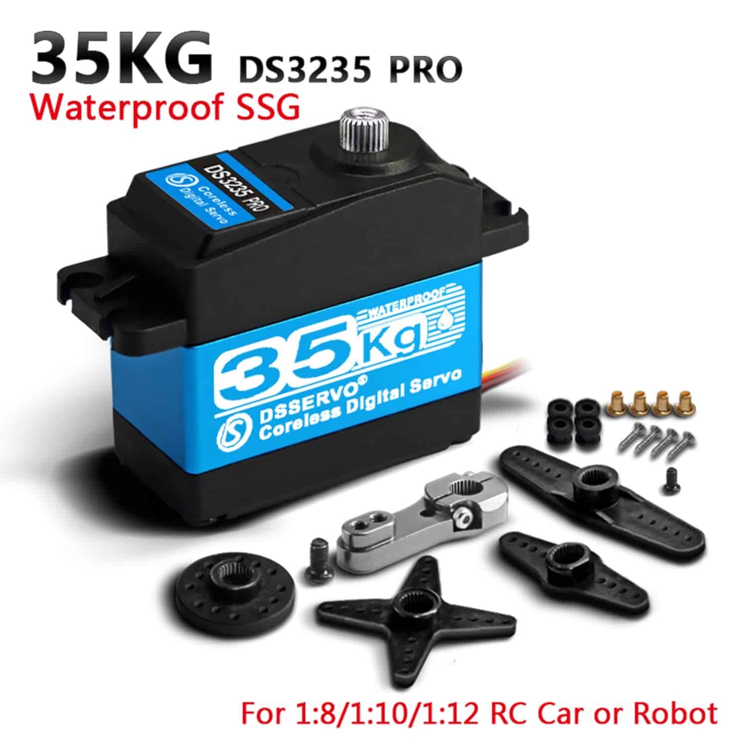 ZOSKAY RC Servo 35kg PRO Núcleo Sin Núcleo Motor servo - Imagen 3