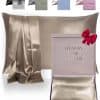 Funda de Almohada de Seda de Lujo GOLDEN HOUR para Cabello