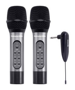 Karaoke USA WM906 Dual Profesional 900 MHz UHF Micrófonos