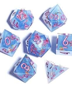 DND Dice Sharp Edge Dice Polyhedral Dice Mini -Fuji Lakes