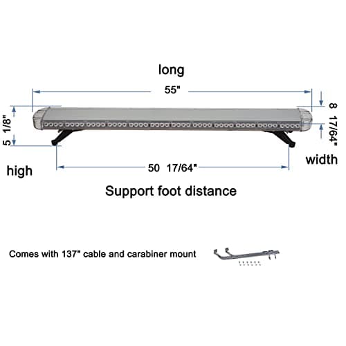Barra de luz estroboscópica de emergencia con luces - Imagen 6